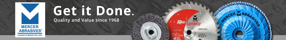 Mercer Abrasives, Cut Off Wheels, Files & Rasps at AFT Fasteners