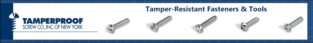 Tamperproof Security Screws and Drivers